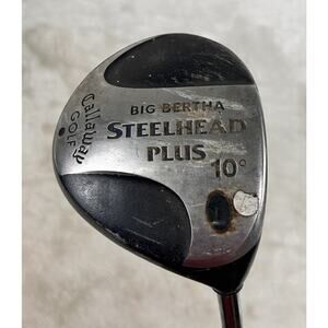Callaway Big Bertha Steelhead Plus Driver 10 Degree Right Hand Steel Shaft